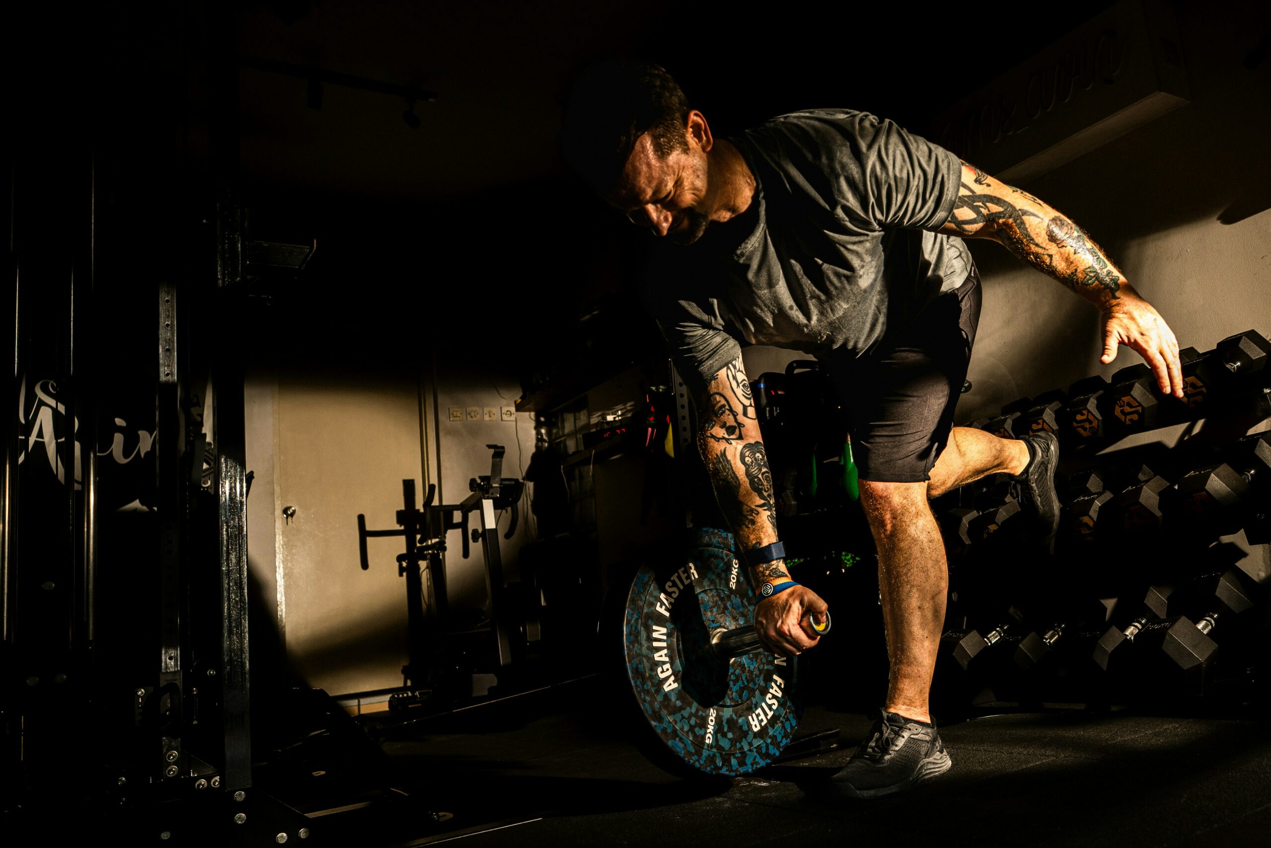 an athlete is doing a single leg exercise for rehab and performance.